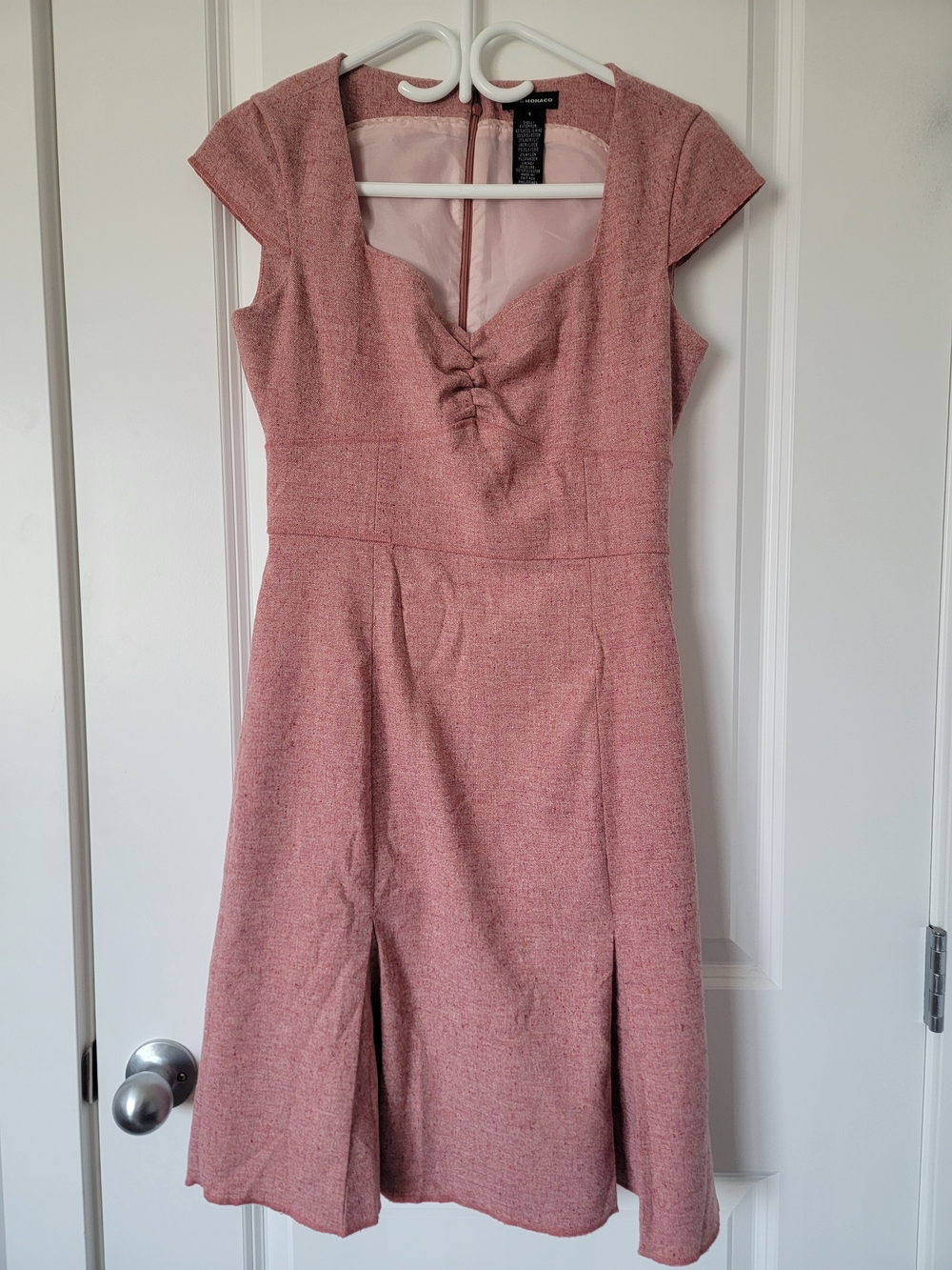 Club Monaco Dusty Rose‎ Cap-Sleeve Midi Dress